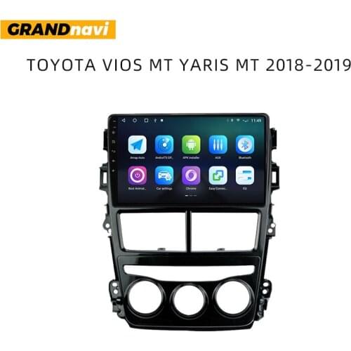 AKAMATE Car Multimedia Player 2 Din Car Radio For Toyota VIOS MT YARIS MT 2018-2019 CarPlay Auto Radio Bluetooth Navigation