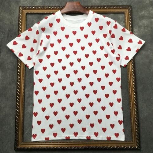 Summer Hot Fashion Women/mens High quality cotton T-shirts Chic print men casual Tee Tops A204