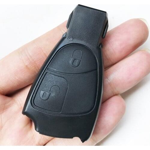 2 Buttons Remote Key Fob shell For Mercedes Benz B C E S ML SLK CLK Class Replacement Car Smart Key Case Cover