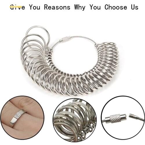 Jewelry Store Useful Metal Ring Size Measuring Instrument Standard Jewelry Tools 1-33 Size Ring Measur Tools of Different Size
