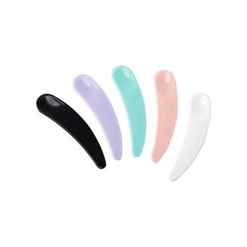1000Pcs Mini Cosmetic Spatula Disposable Curved Scoop Makeup Mask Cream Spoon Eye Cream Stick Make Up Face Beauty Tool Kits