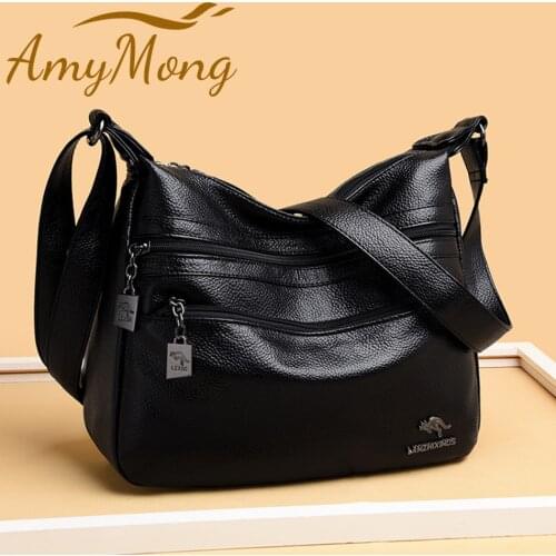 Ladies Multifunction Many Pocket Bags Brand Leather Luxury Handbags Designer Super Quality Shoulder Crossbody Bags for Women Sac