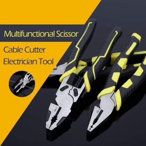 Multifunctional Scissor Cable Cutter Electrician Tool 6 8inch Wire Cutter Pliers Cable Crimping Tool Eletrical Diagonal Long Nos