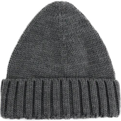 Solid Color Knitted Hat Winter Warm Hat Skullies Cap Beanie Hat for Adult Men and Women 111