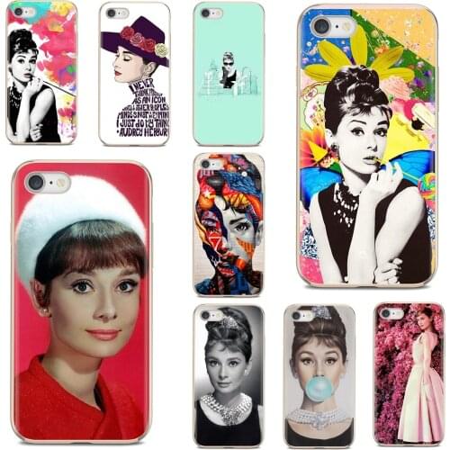 Audrey Hepburn Original Silicone Phone Case For Samsung Galaxy Note 3 4 5 8 9 S3 S4 S5 Mini S6 S7 Edge S8 S9 S10 Plus