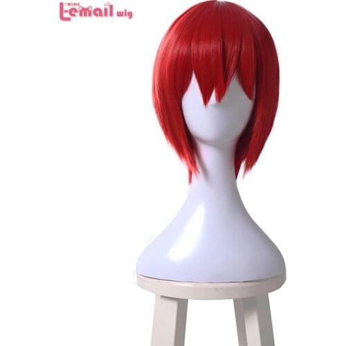 L-email wig Mahoutsukai no Yome Chise Hatori Cosplay Wigs Short Red Cosplay Wig Heat Resistant Synthetic Wig Perucas