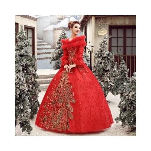Medieval Renaissance Gown red shawl feather collar dress event Costume Victorian Gothic Marie Antoinette Colonial Belle Ball