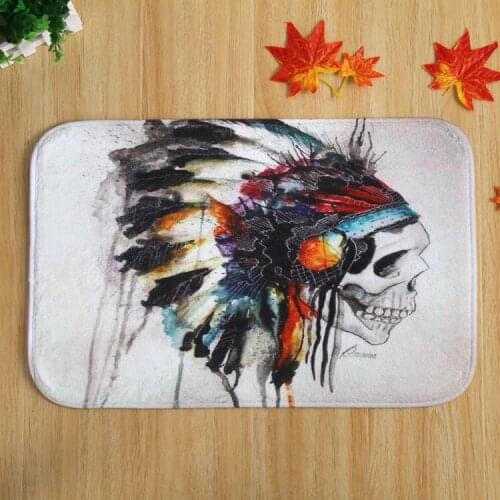 Latest Design Indian Skull slip mats in front of the home Bedroom