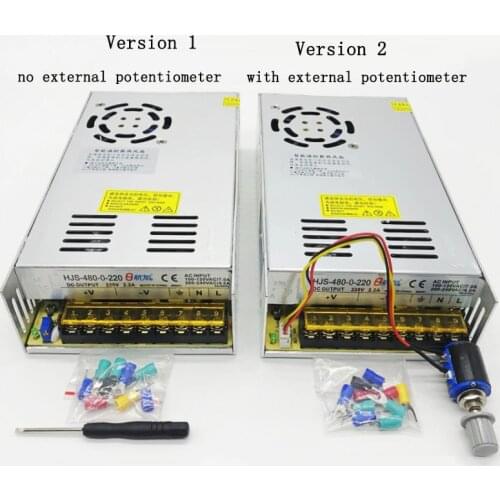 Adjustable DC Regulated Switching Power Supply AC110V/220V to 0-220V 2.2A 0-480W HJS-480-0-220 Transformer Power Unit 220V 480W