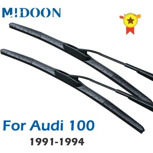 MIDOON Wiper Blades for Audi 100 it Hook Arms 1991 1992 1993 1994