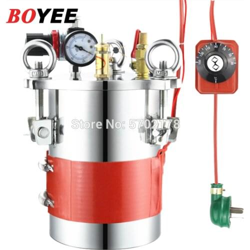 Silicone heating plate temperature control heating thermostat control dispensing barrel stainless steel pressure barrel