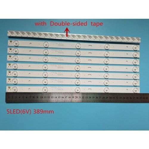 New 8 PCS 5LED 389mm LED backlight strip for Philco PH40R86 PH40R86DSGW 400S8605X8-B0040 E34036 40S-4-10 1.00.1.388015S01R V1