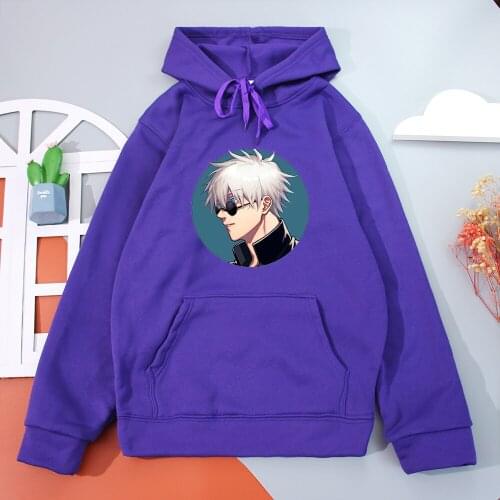 Japanese Anime Jujutsu Kaisen Hoodies Women Japan Style Street Womens Hooded Sweatshirt Harajuku Hip Hop Pullover Autumn Hoody