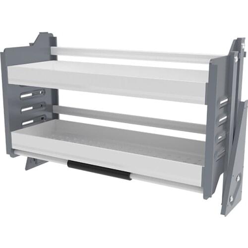 Kitchen Cabinet Pull Basket Multi-functional Side Installation shui cao lan with Damping Kitchen Cabinet Storage Shelf Basket