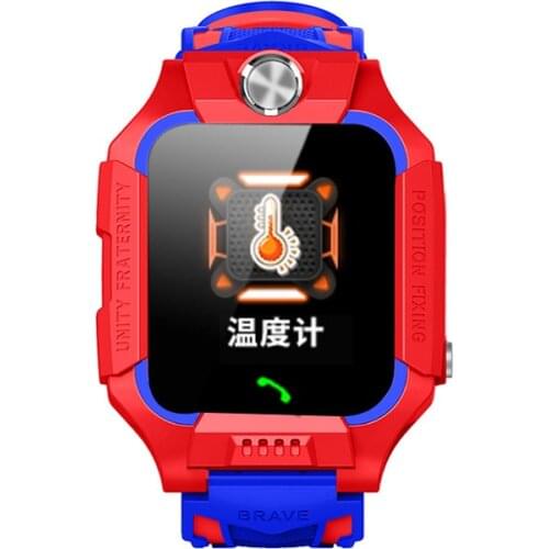 W02 Kids Smart Watch IP67 Baby Smartwatch LBS Location Call Back Phone Watch Body Temperature Watch Kids SOS Clock flashlight