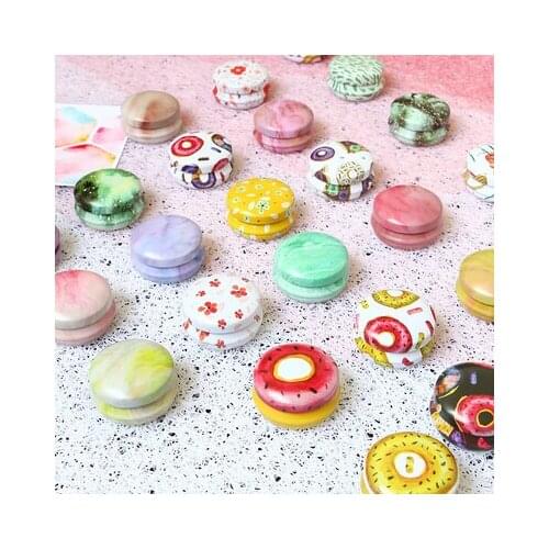 12/24PCS NEW Mini Elegant Flower Tin Box DIY Candle Jar Balm Round Empty Iron Box Portable Lipstick Zipper Cream Storage Box