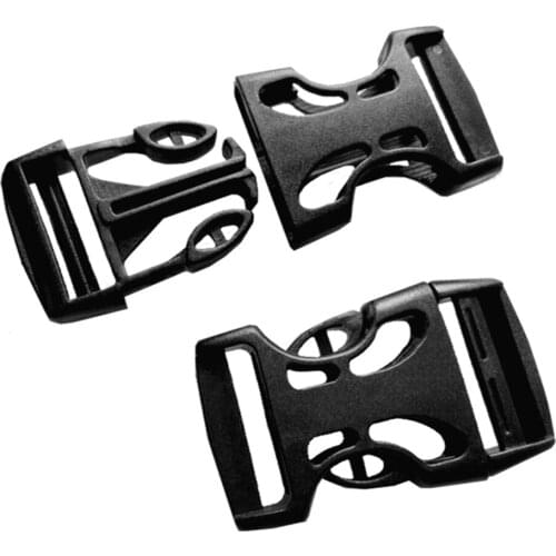 30pcs/Lot 25mm 1 Inch Plastic POM Buckles Mask Backpack Buckles for Paracord Webbing Side Release Buckles Free Shipping