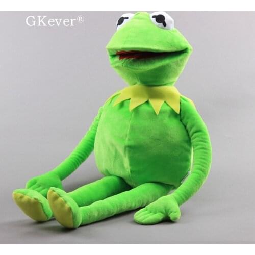 60 cm Sesame Street Kermit the Frog Hand Puppet Big Size Anime Frog The Muppet Show Plush Toys Doll Baby Kids Birthday Gift