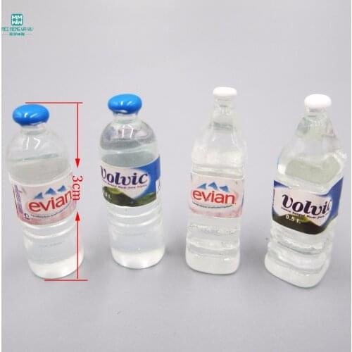 Doll House Accessories Mini Wine bottle mineral water food table and chairs For BJD doll And Kelly dolls