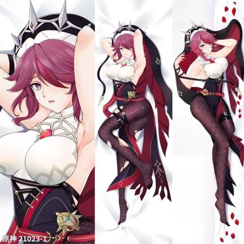 Anime Genshin Impact Rosaria Nun Dakimakura 2WAY Hugging Body Pillow Case Cosplay Japanese Game Otaku Pillow Cushion Cover