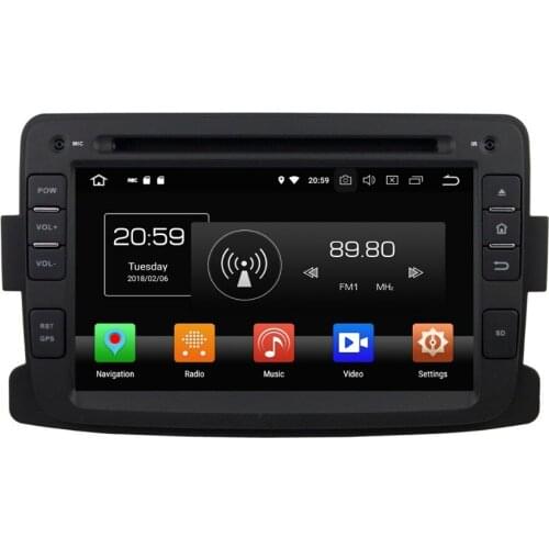 4GB RAM Octa Core 7" Android 8.0 Car Radio DVD Player for Renault Duster Logan Sandero 2011-2015 GPS Bluetooth 4G WIFI 32GB ROM