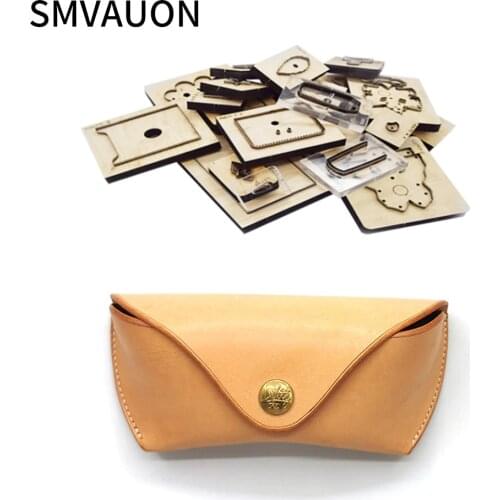 SMVAUON Glasses Holder Fashion Bag Wooden Mold Cutting Diy Steel Mold Glasses Bag Cutting Die Cutter Die For Leather