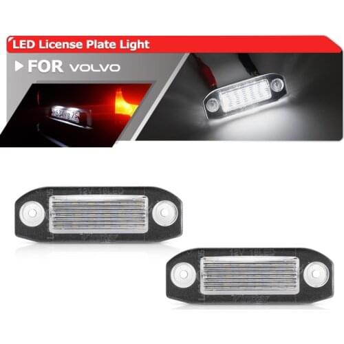 For Volvo C30 C70 S80 V70 XC70 S40 V50 S60 V60 XC60 XC90 Super Bright Canbus Error Free Xenon White Car Led License Plate Number
