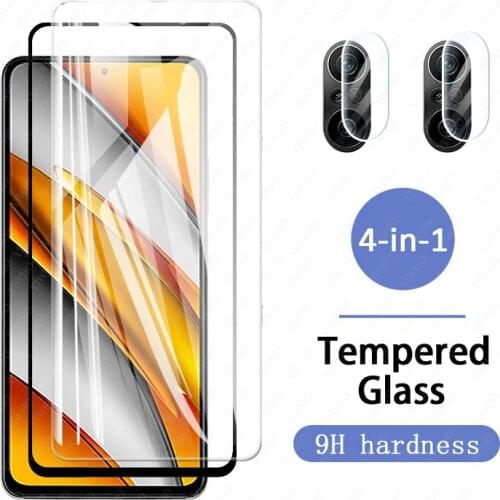 For Xiaomi mi Poco F3 Glass For Poko F3 Tempered Glass HD Flim Protective Screen Protector For phonePoco pocco F3 Lens Glass