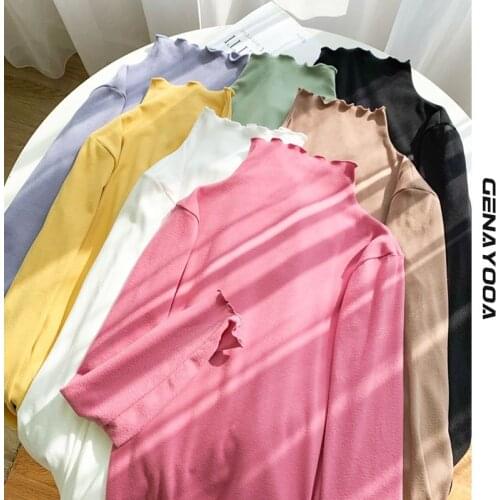 Женские базовые футболки Genayooa China At AliExpress