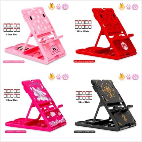 Game Stand Holder Folding Adjustable Portable Foldable Holder Main Chassis Bracket Compact PlayStand For Nintendo Switch 11 Colo