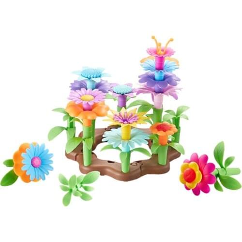 Flower Garden Building Toys - Build a Bouquet Floral Arrangement Playset