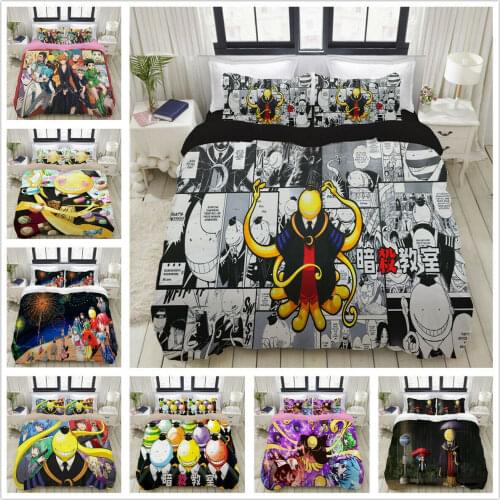 Assassination Classroom Home Textile Pillow Case 3D Bed Linen Duvet Covers Comforter Bedding Sets Bed Set Home Decor Bedding