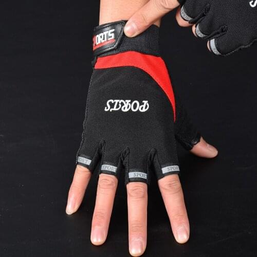 Spring and summer mens semi-finger sports fitness gloves breathable slip-resistant ride climbing tactical gloves