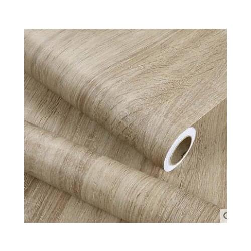 Wood grain stickers wardrobe cabinet table furniture renovation stickers wallpaper self-adhesive PVC waterproof stickers
