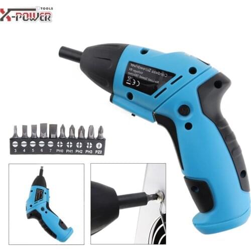 New Mini 6V Battery Operated Cordless Electric Screwdriver with LED Lighting and Bidirectional Switch for Household Maintenance
