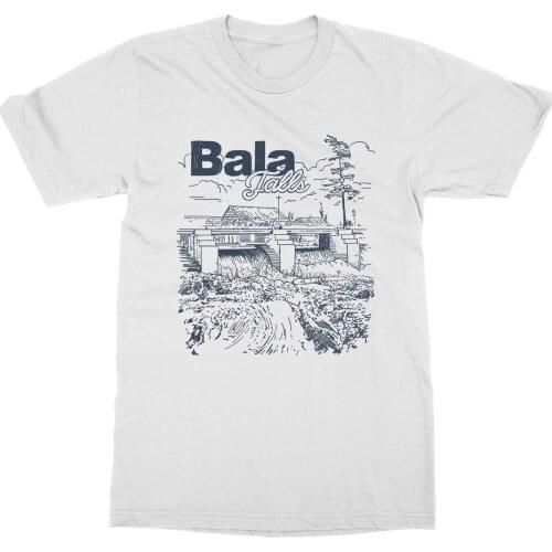 2019 New Men Bala Falls Ontario T-Shirt Cottage Cabin Canada Vacation Camp Outdoorer Lodge Tee Shirt