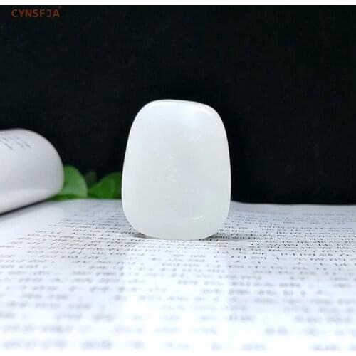 CYNSFJA New Real Certified Chinese Hetian Jade Nephrite Lucky Amulets Lotus Jade Pendant Hand Carved High Quality Best Gifts