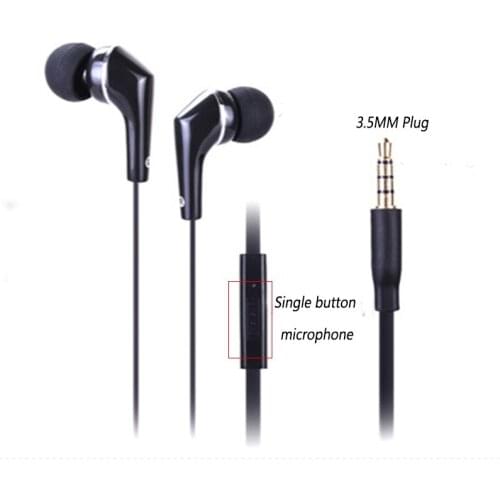 Original Lenovo In-ear Headset Earpieces 3.5mm Wire Earphone With Microphone For VIBE P2 P1 K3 K520 S5830 Redmi Note 8 8T 8 Pro