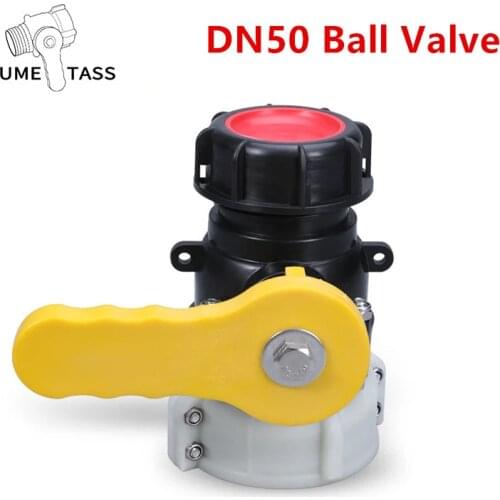 Plastic DN50 Ball Valve 1000L IBC tank valve High quality Adapter