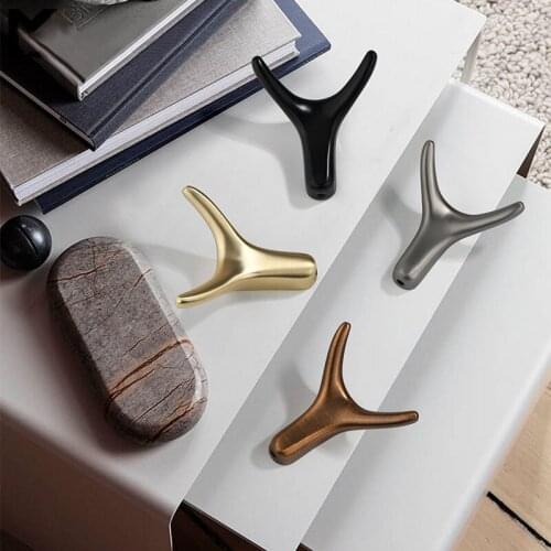 Modern Metal Clothes Hook Nordic Horn Clothes Bathroom Wardrobe Bar Door Wall Hanging Wall Hanging Hook