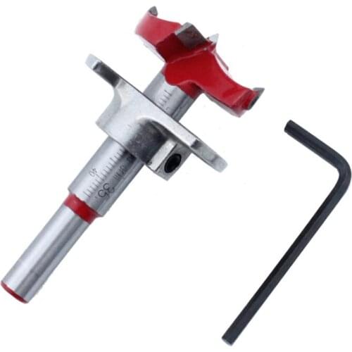 35mm Wood Reaming Drill Open Hole Tool Adjustable Woodworking Positioning Drill Tool Set Woodworking Accessories for Carpentry