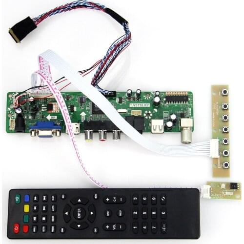 T.VST59.03 For LP156WH4(TL)(A1)/(TL)(N1) LCD/LED Controller Driver Board (TV+HDMI+VGA+CVBS+USB) LVDS Laptop 1366x768 Russian
