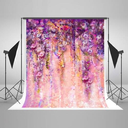 VinylBDS Purple Wedding Photography Background Customize Backdrops Romantic Flower ValentineS Day Backgrounds For Photo Studio