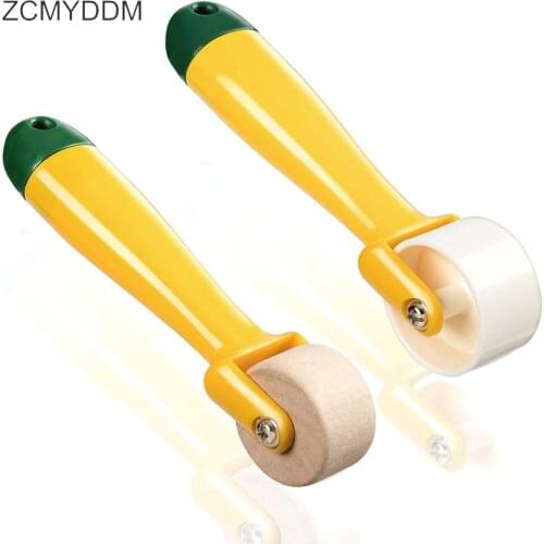 ZCMYDDM 1/2PCS Seam Roll Quilting Press Roller with Grip Handle for Quilting Sewing Print Ink Wallpaper Roller DIY Quilting Tool