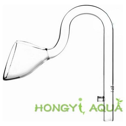 1 piece VIV Lily glass outflow pipe Lily glass inflow pipe Lily glass inflow and outflow pipe aquarium supplies 13mm 17mm