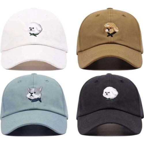 2021 Cartoon Daddy Hat 100% Cotton Embroidered Womens Mens Baseball Cap Snapback Gorras Unisex Wholesale