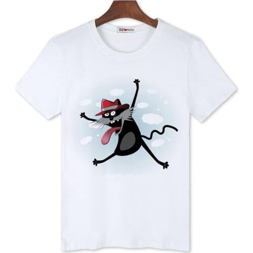 2021 Funny cat cartoon cute t shirts mens new style personaltiy trend shirts Brand good quality creative shirts hot sale