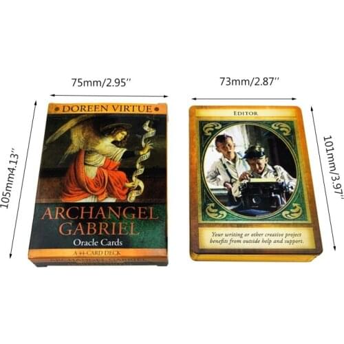 2021 New Archangel Gabriel Oracle Cards Full English 44 Cards Deck Tarot Party Board Game