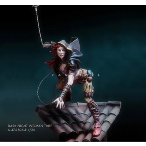 75mm 1/24 Resin model kits figure beauty colorless and self-assembled A-474