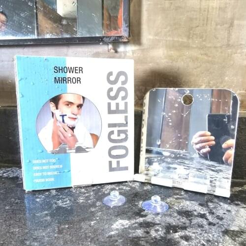 Fog Free Travel Mirror Unbreakable Portable Traveling Shaving Mirror For Traveling Bathroom Beard Shaving Mirror